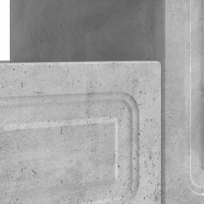 vidaXL LED TV Cabinet Concrete Grey Engineered Wood