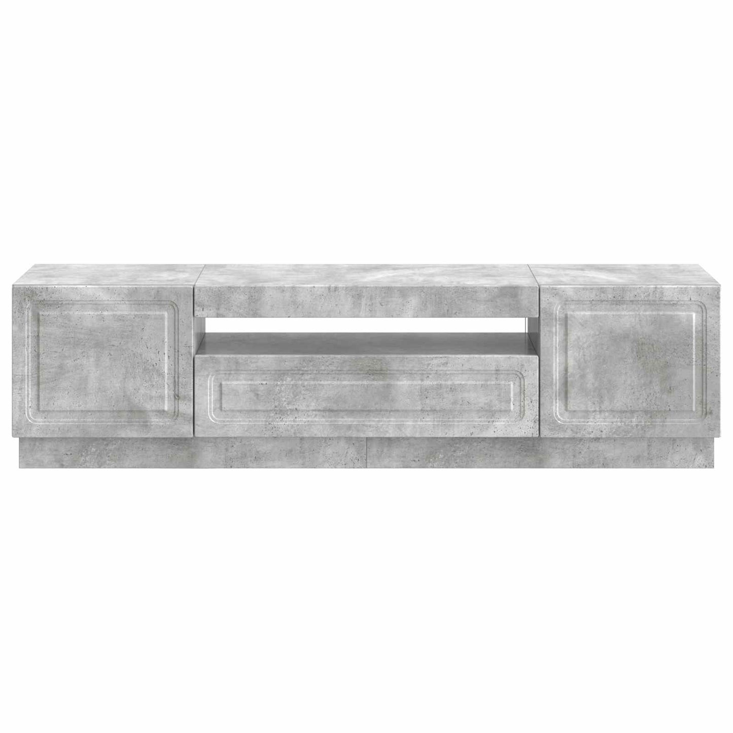 vidaXL LED TV Cabinet Concrete Grey Engineered Wood