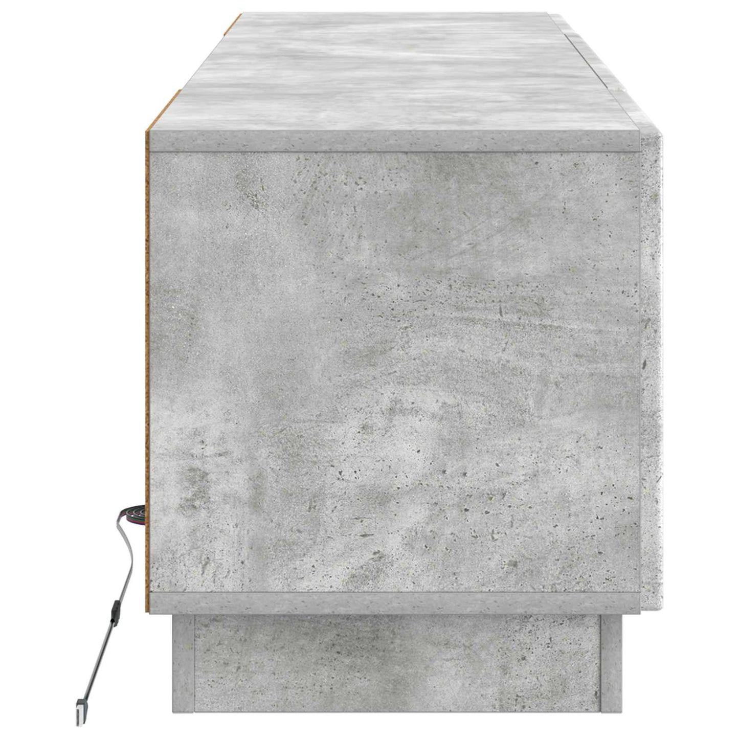 vidaXL LED TV Cabinet Concrete Grey Engineered Wood