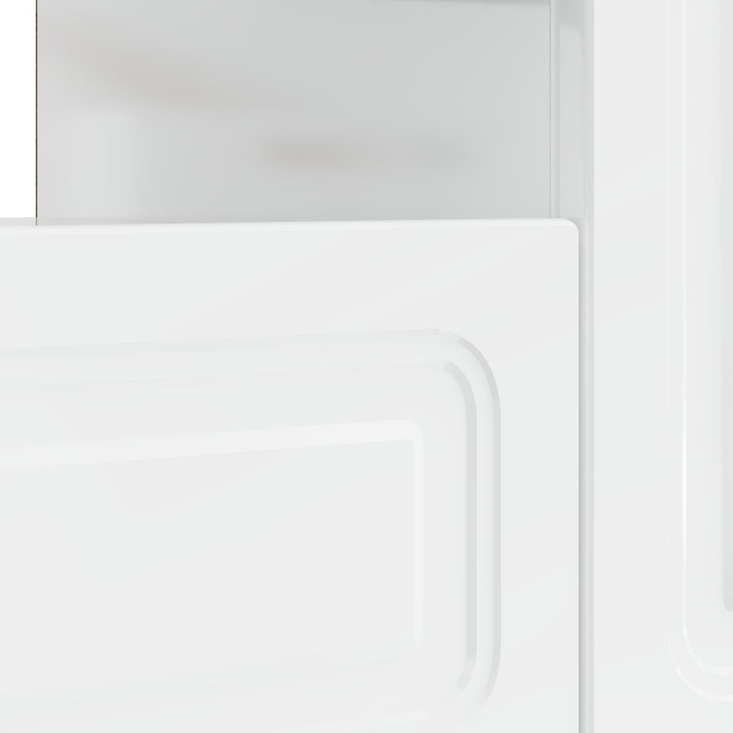 vidaXL LED TV Cabinet High Gloss White Engineered Wood