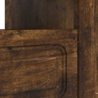 vidaXL LED TV Cabinet Smoked Oak Engineered Wood