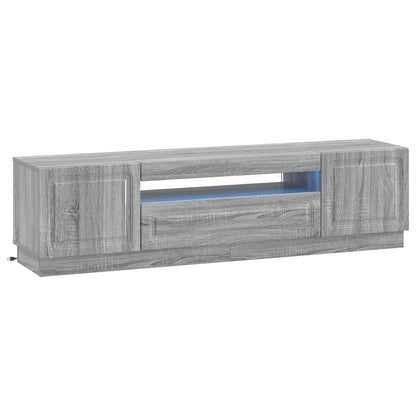 vidaXL LED TV Cabinet Grey Sonoma Engineered Wood