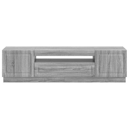 vidaXL LED TV Cabinet Grey Sonoma Engineered Wood
