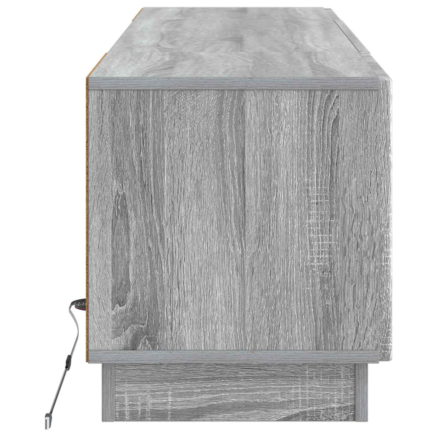 vidaXL LED TV Cabinet Grey Sonoma Engineered Wood