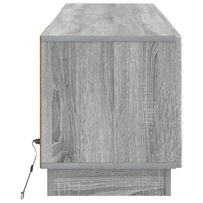 vidaXL LED TV Cabinet Grey Sonoma Engineered Wood