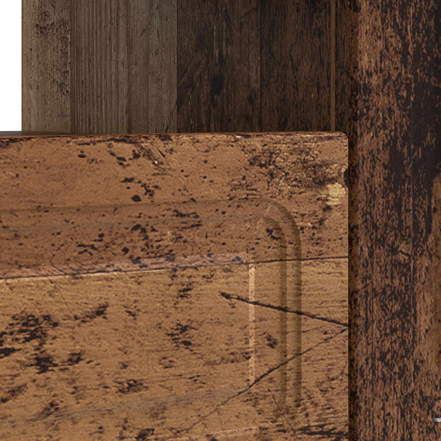 vidaXL LED TV Cabinet Old Wood Engineered Wood