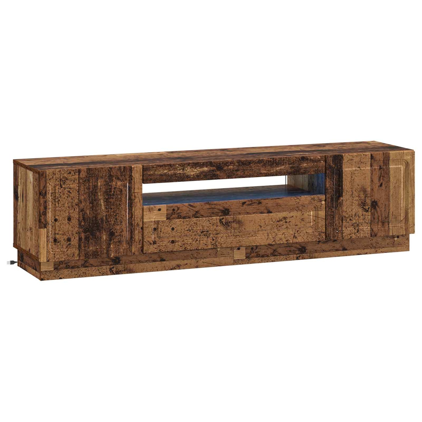 vidaXL LED TV Cabinet Old Wood Engineered Wood