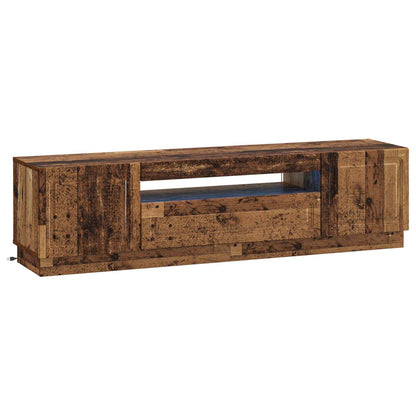 vidaXL LED TV Cabinet Old Wood Engineered Wood