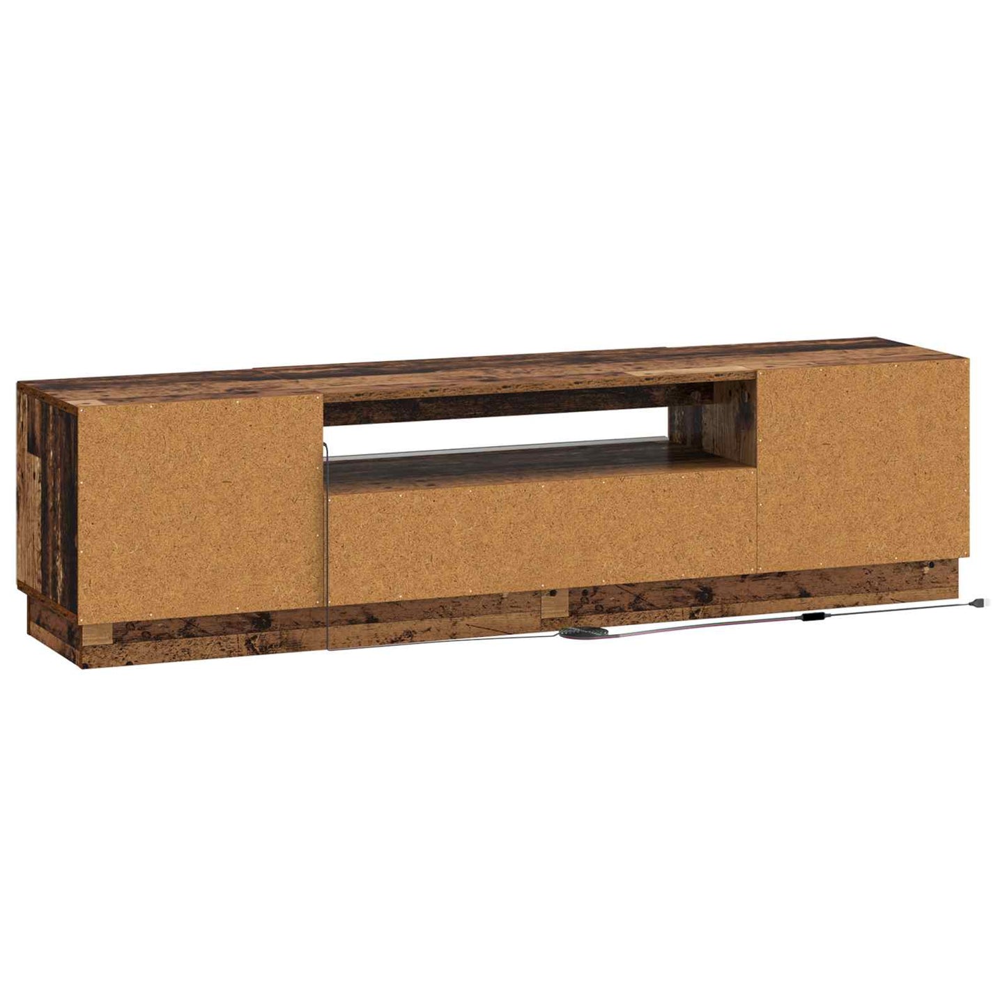 vidaXL LED TV Cabinet Old Wood Engineered Wood