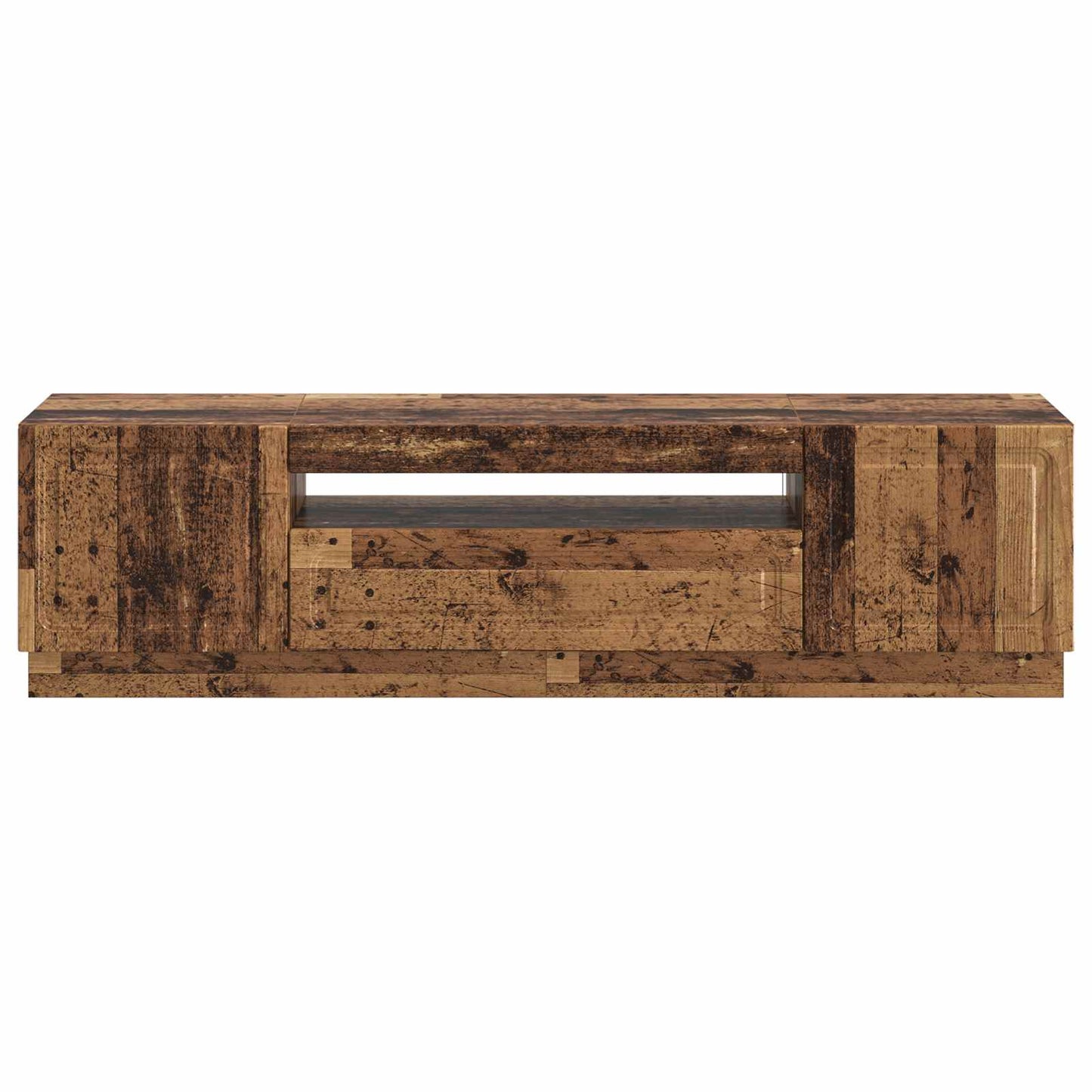 vidaXL LED TV Cabinet Old Wood Engineered Wood