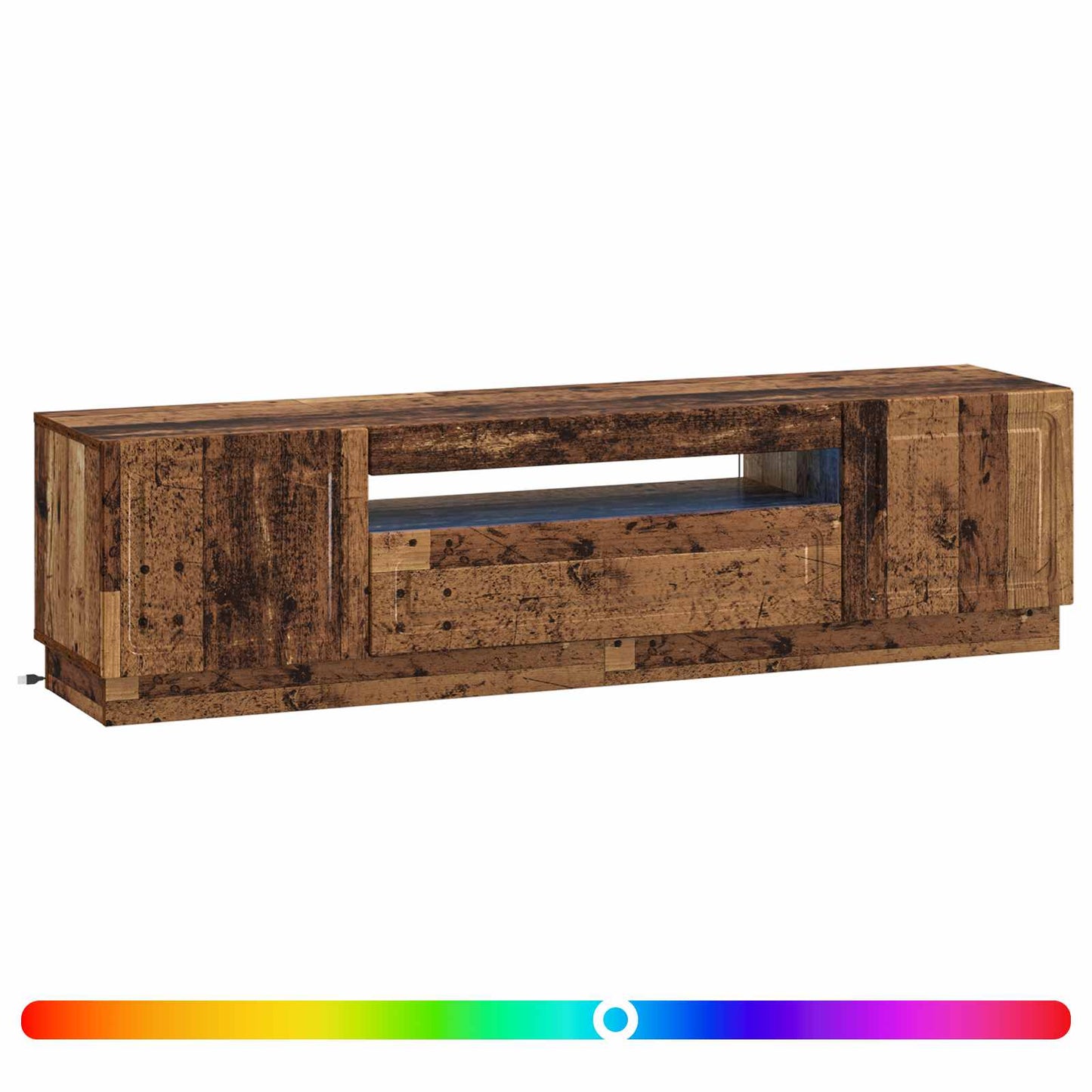 vidaXL LED TV Cabinet Old Wood Engineered Wood