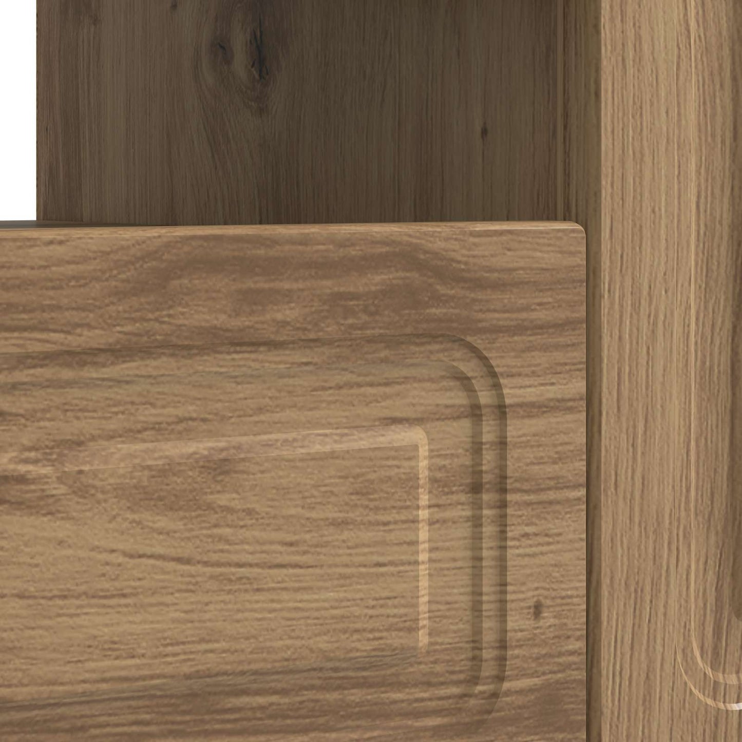 vidaXL LED TV Cabinet Artisan Oak Engineered Wood