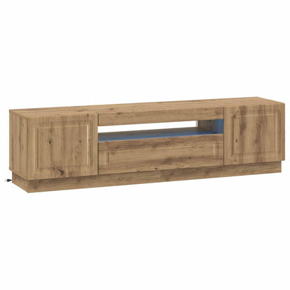 vidaXL LED TV Cabinet Artisan Oak Engineered Wood