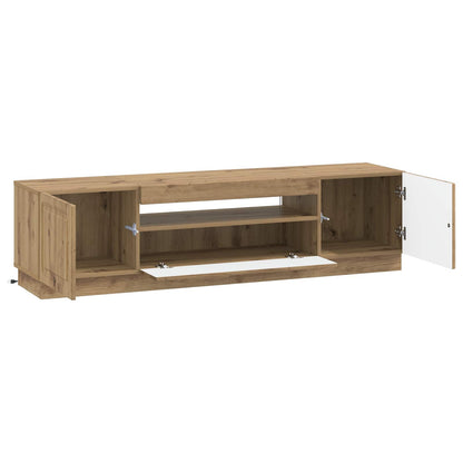 vidaXL LED TV Cabinet Artisan Oak Engineered Wood