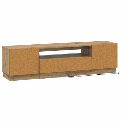 vidaXL LED TV Cabinet Artisan Oak Engineered Wood
