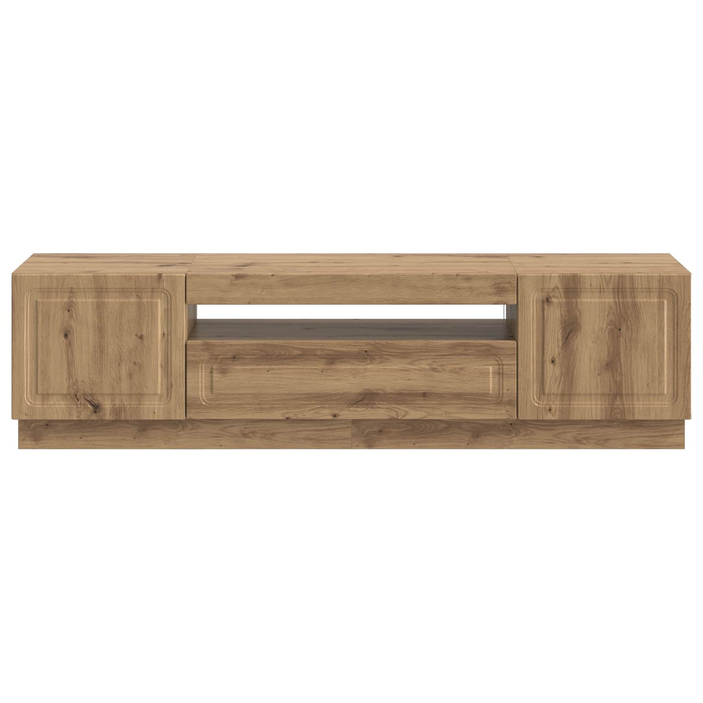 vidaXL LED TV Cabinet Artisan Oak Engineered Wood