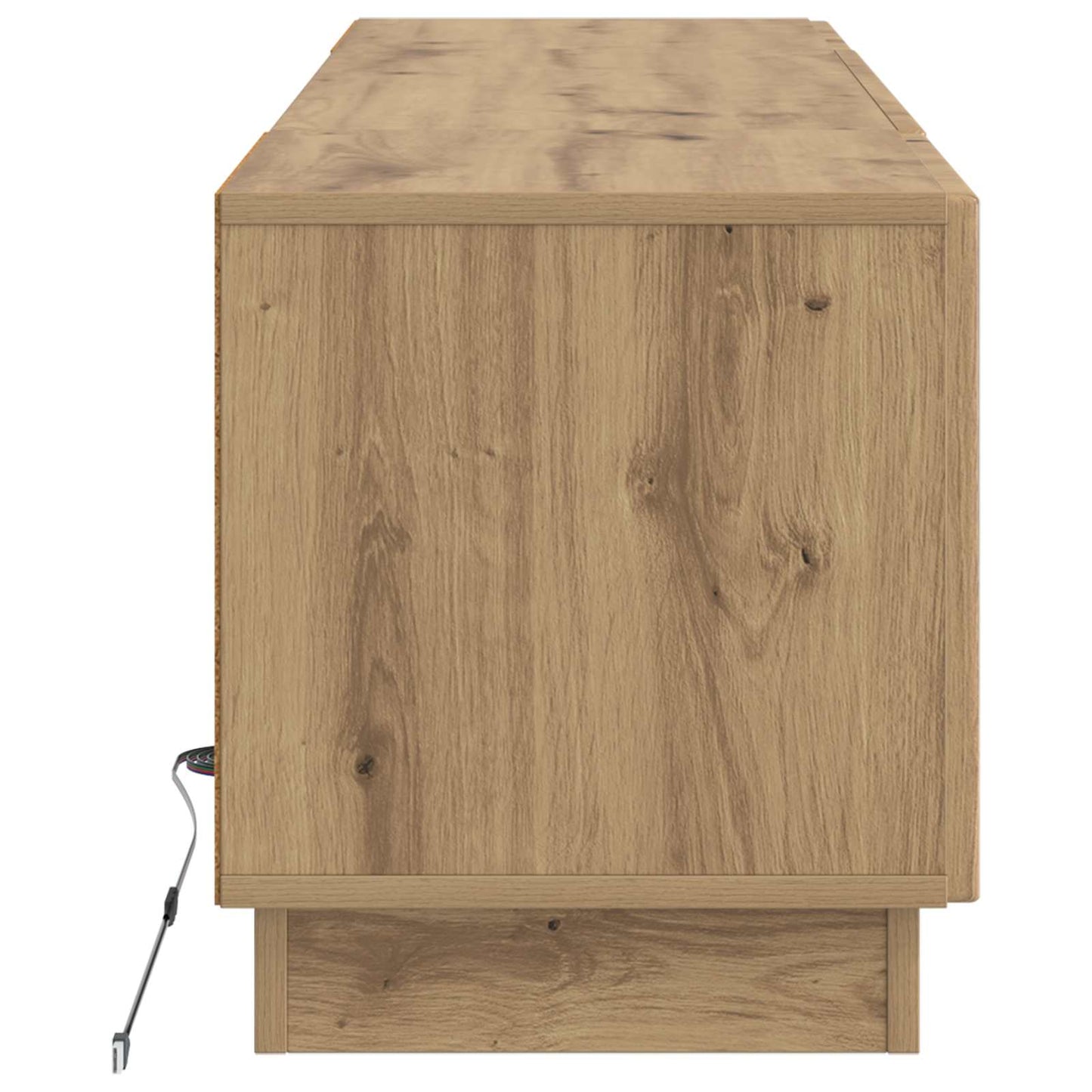vidaXL LED TV Cabinet Artisan Oak Engineered Wood