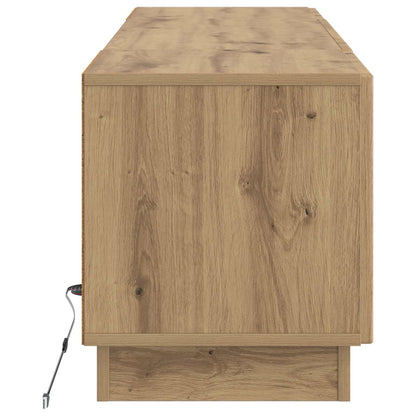 vidaXL LED TV Cabinet Artisan Oak Engineered Wood
