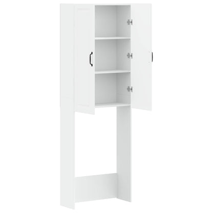 vidaXL Toilet Cabinet UTRECHT White 66 x 25.5 x 190 cm Engineered Wood