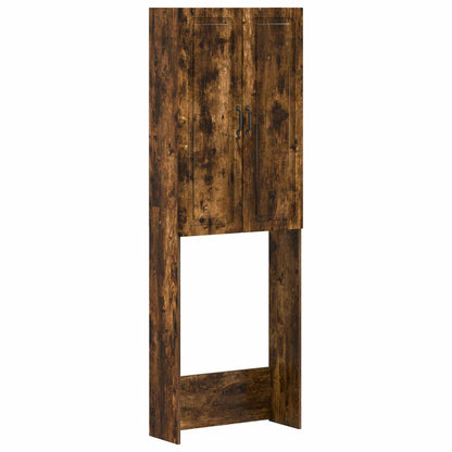 vidaXL Toilet Cabinet UTRECHT Smoked Oak 66 x 25.5 x 190 cm
