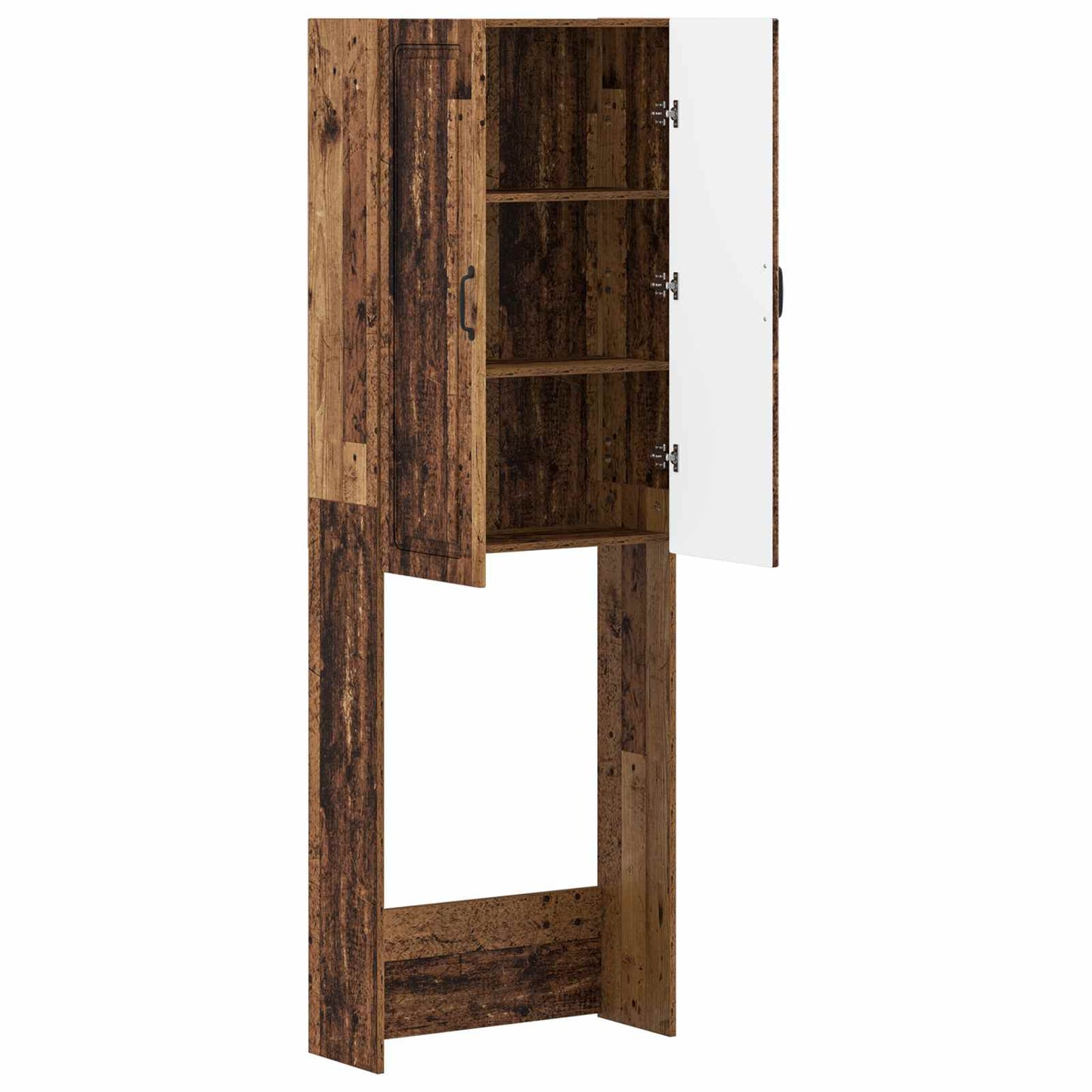 vidaXL Toilet Cabinet UTRECHT Old Wood 66 x 25.5 x 190 cm