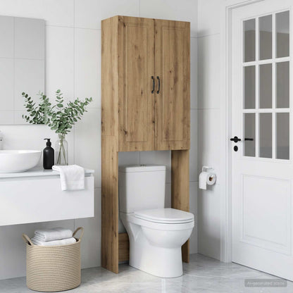 vidaXL Toilet Cabinet UTRECHT Artisan Oak 66 x 25.5 x 190 cm