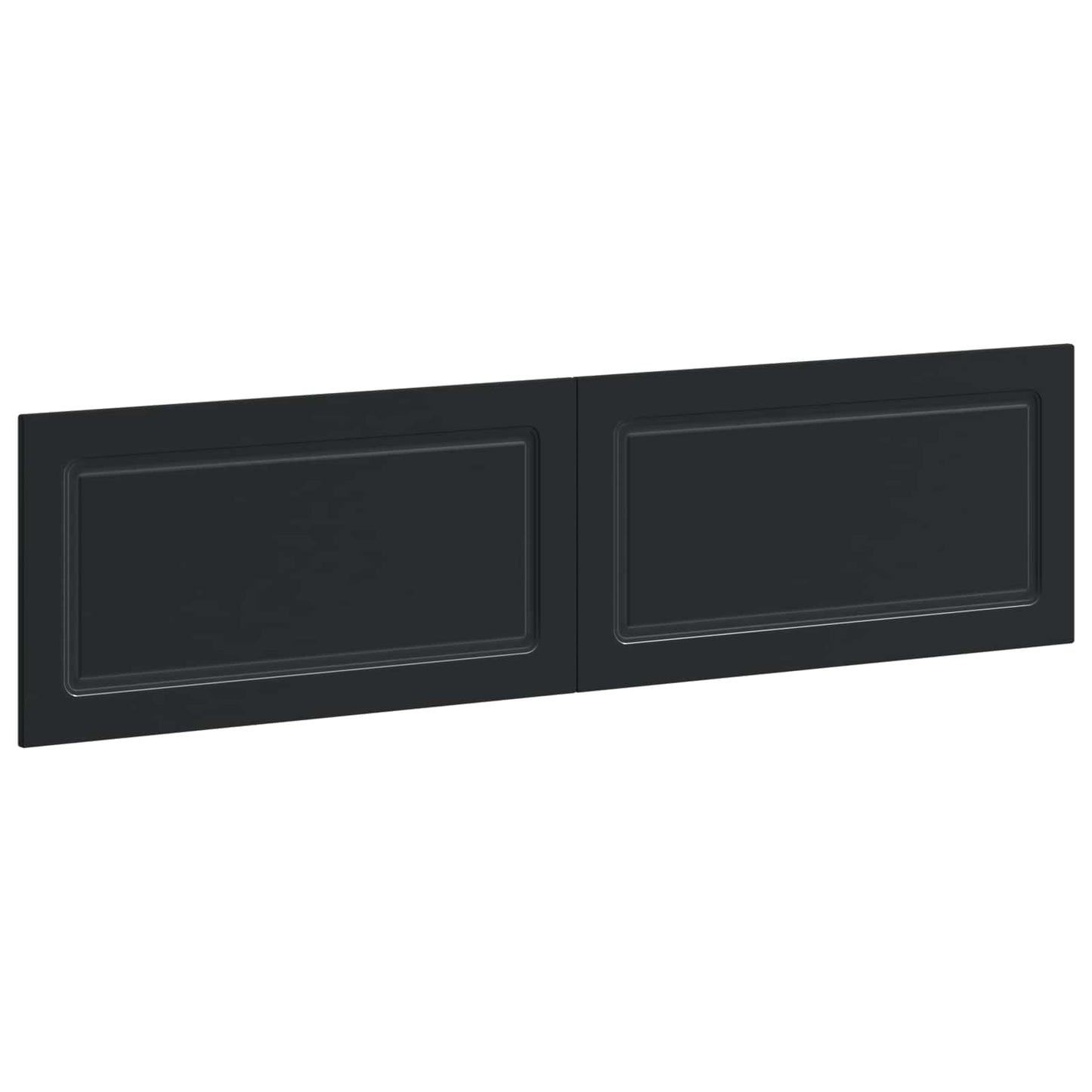 vidaXL Wall-Mounted Headboard UTRECHT Black Engineered Wood
