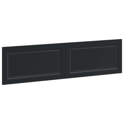 vidaXL Wall-Mounted Headboard UTRECHT Black Engineered Wood