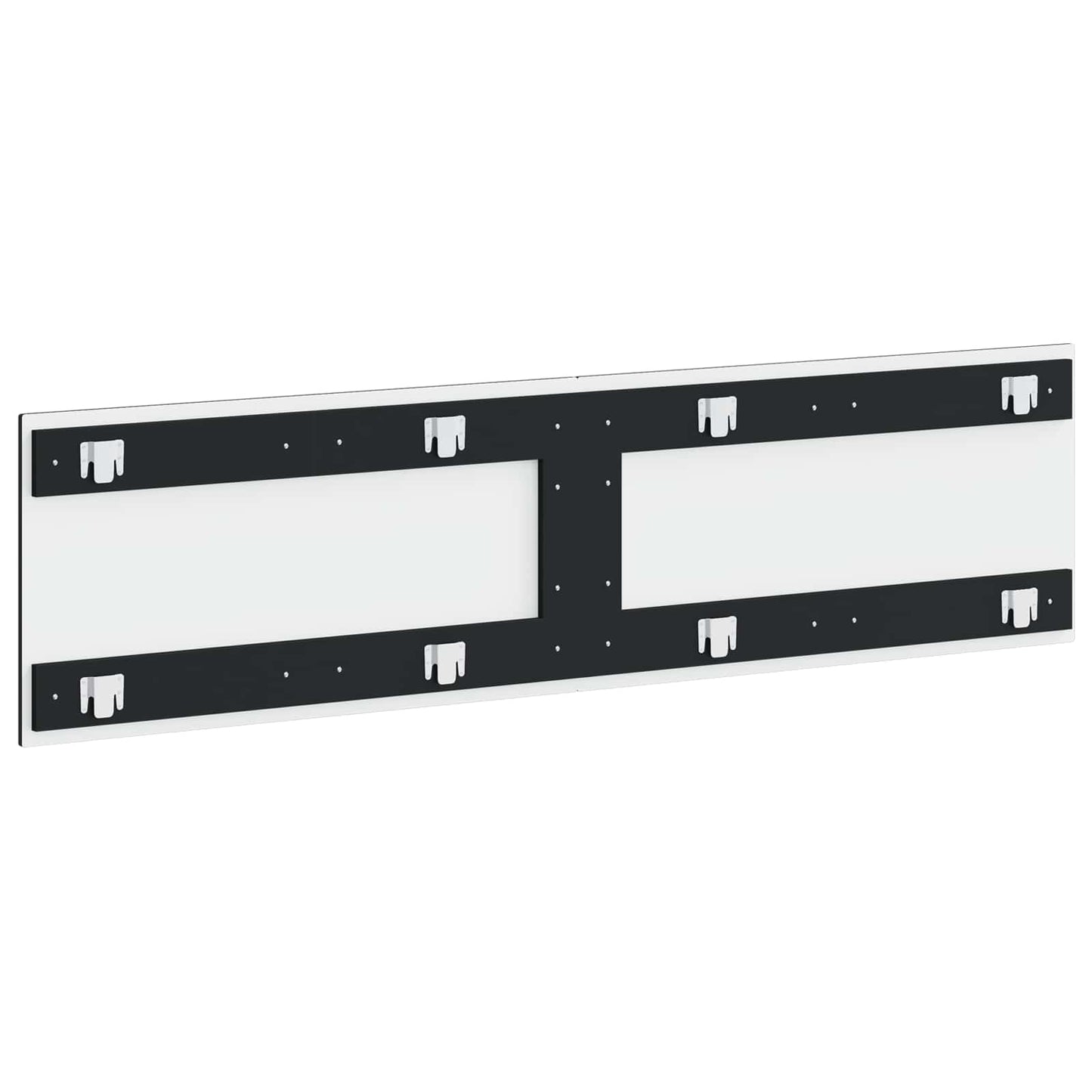 vidaXL Wall-Mounted Headboard UTRECHT Black Engineered Wood