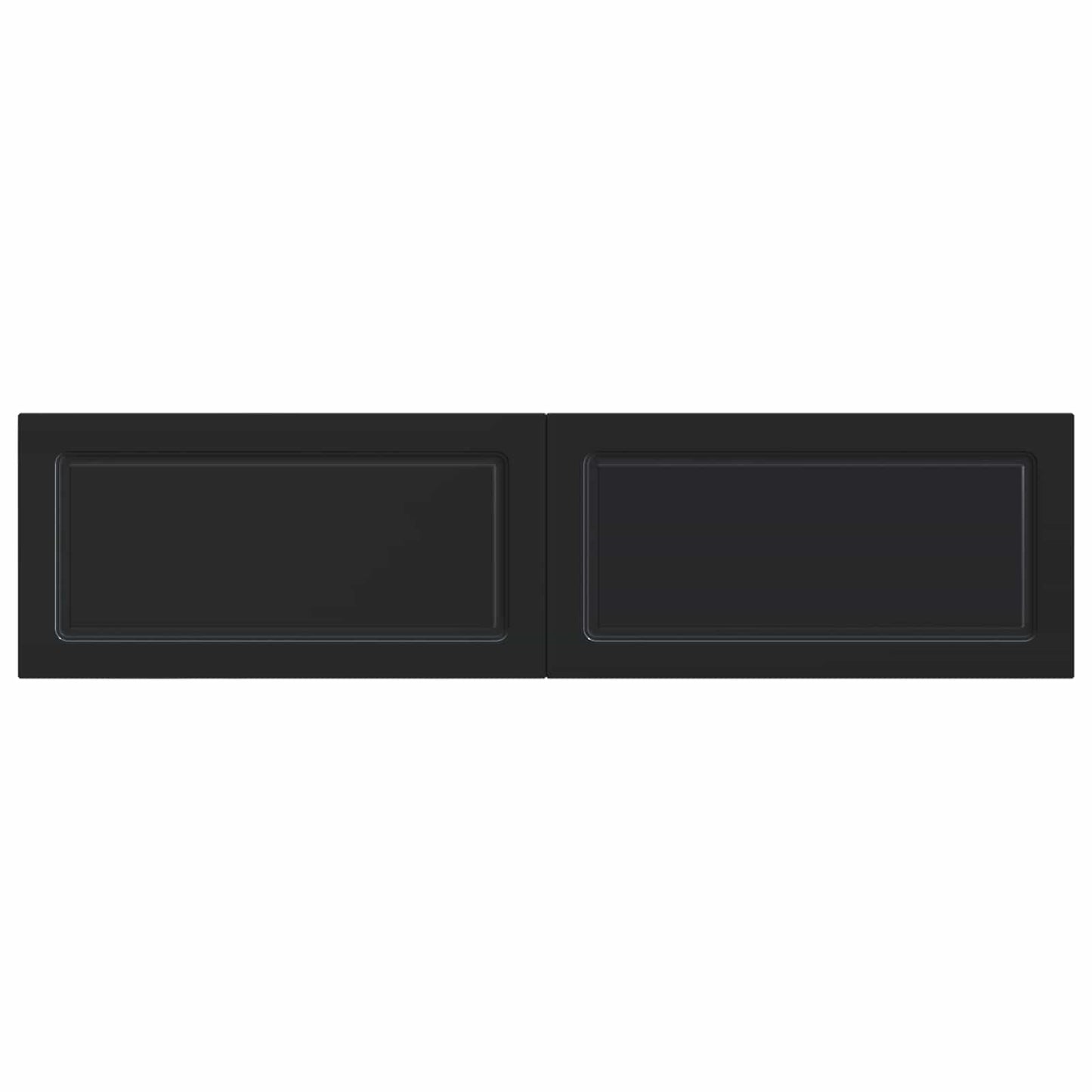 vidaXL Wall-Mounted Headboard UTRECHT Black Engineered Wood