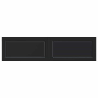 vidaXL Wall-Mounted Headboard UTRECHT Black Engineered Wood
