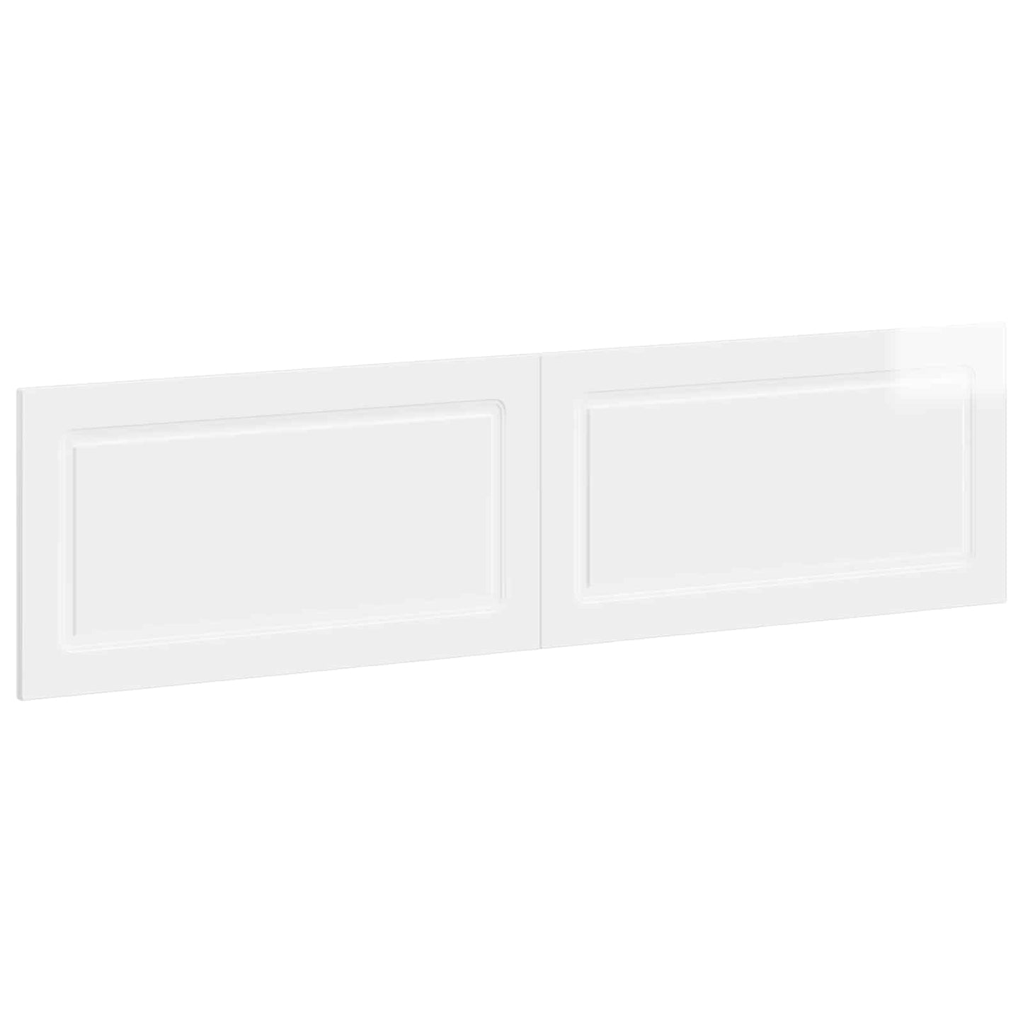 vidaXL Wall-Mounted Headboard UTRECHT High Gloss White Engineered Wood