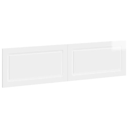 vidaXL Wall-Mounted Headboard UTRECHT High Gloss White Engineered Wood