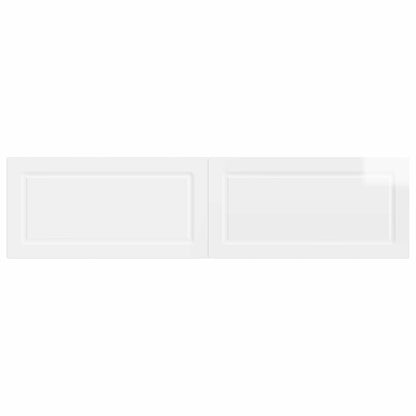 vidaXL Wall-Mounted Headboard UTRECHT High Gloss White Engineered Wood