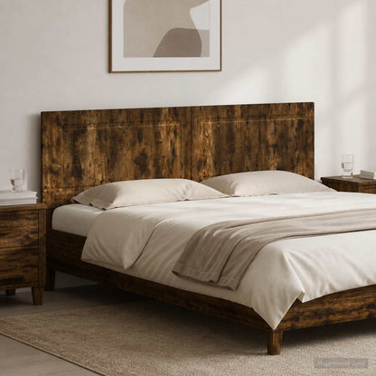 vidaXL Wall-Mounted Headboard UTRECHT Smoked Oak Engineered Wood