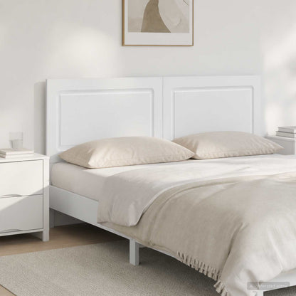 vidaXL Wall-Mounted Headboard UTRECHT White Engineered Wood