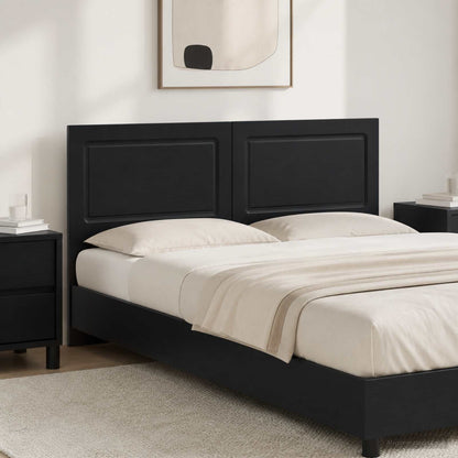 vidaXL Wall-Mounted Headboard UTRECHT Black Engineered Wood