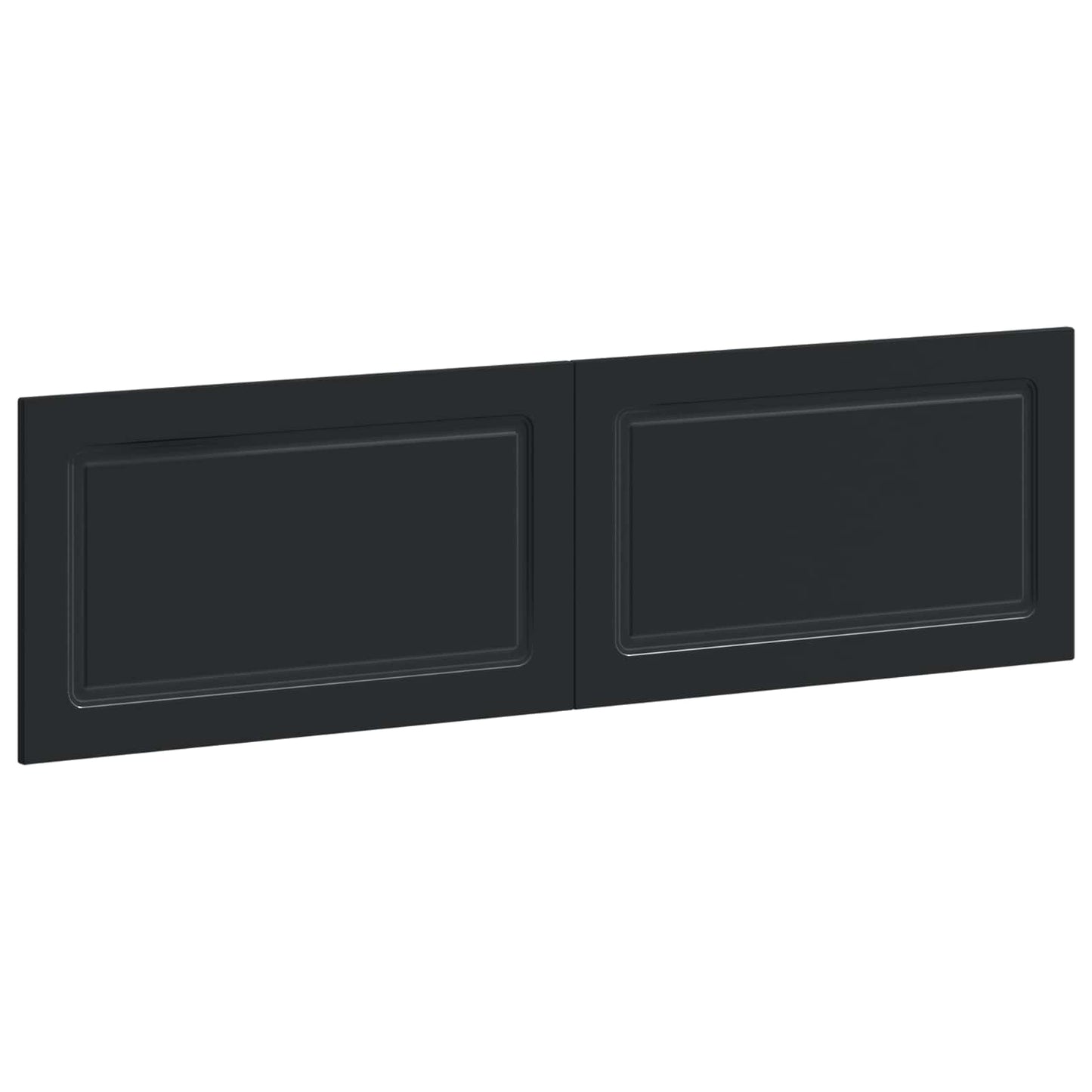 vidaXL Wall-Mounted Headboard UTRECHT Black Engineered Wood