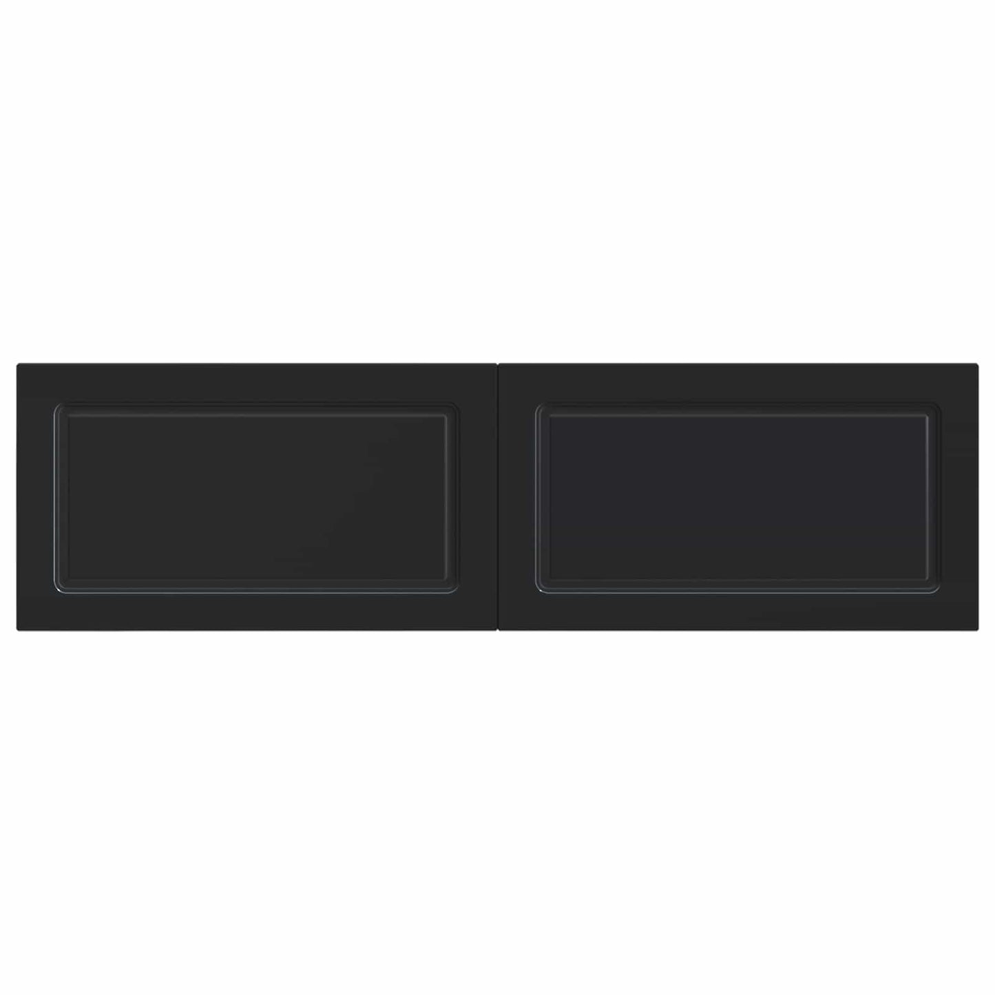 vidaXL Wall-Mounted Headboard UTRECHT Black Engineered Wood