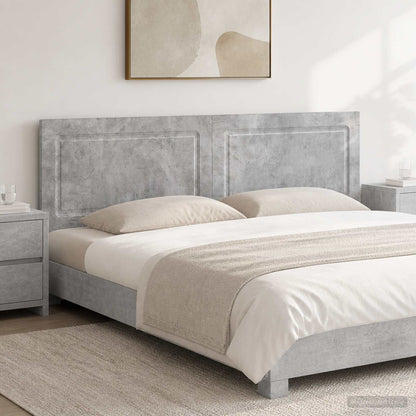 vidaXL Wall-Mounted Headboard UTRECHT Concrete Grey Engineered Wood
