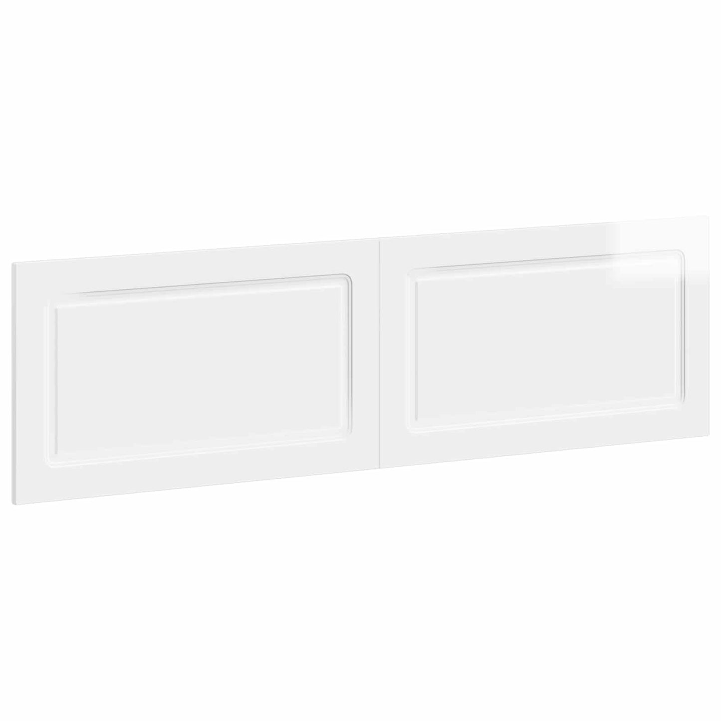 vidaXL Wall-Mounted Headboard UTRECHT High Gloss White Engineered Wood