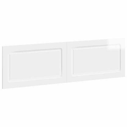 vidaXL Wall-Mounted Headboard UTRECHT High Gloss White Engineered Wood