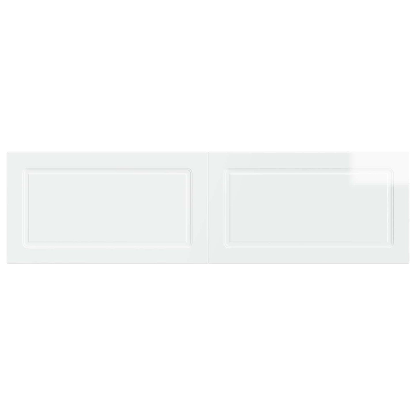 vidaXL Wall-Mounted Headboard UTRECHT High Gloss White Engineered Wood