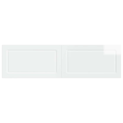vidaXL Wall-Mounted Headboard UTRECHT High Gloss White Engineered Wood