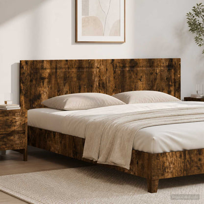 vidaXL Wall-Mounted Headboard UTRECHT Smoked Oak Engineered Wood
