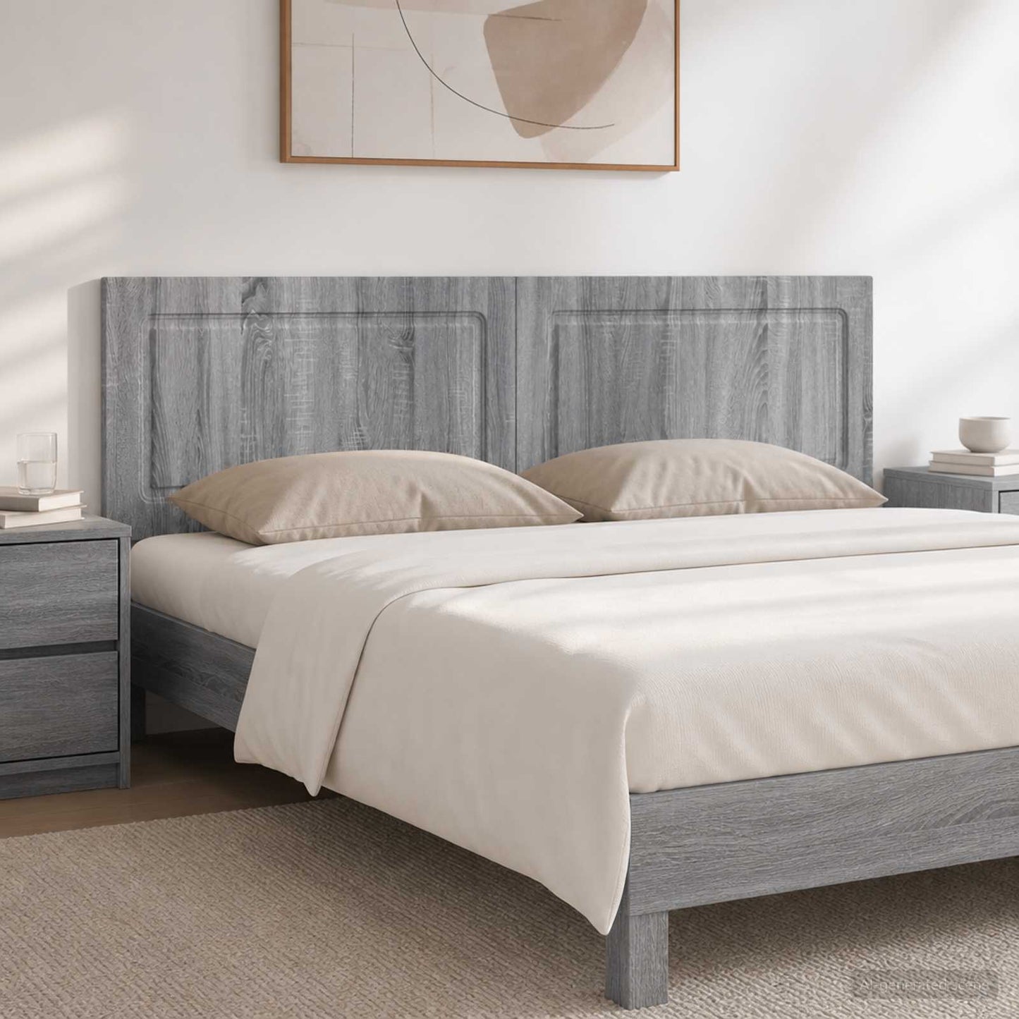 vidaXL Wall-Mounted Headboard UTRECHT Grey Sonoma Engineered Wood