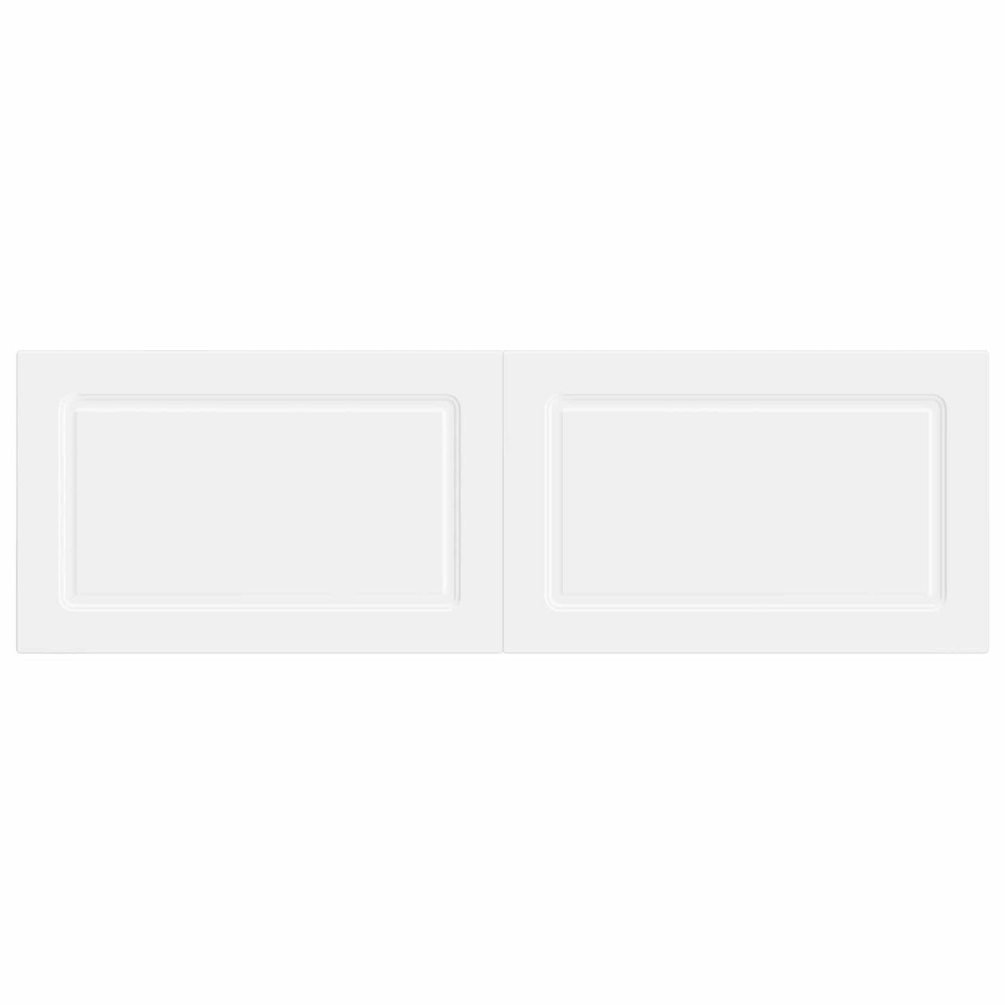 vidaXL Wall-Mounted Headboard UTRECHT White Engineered Wood