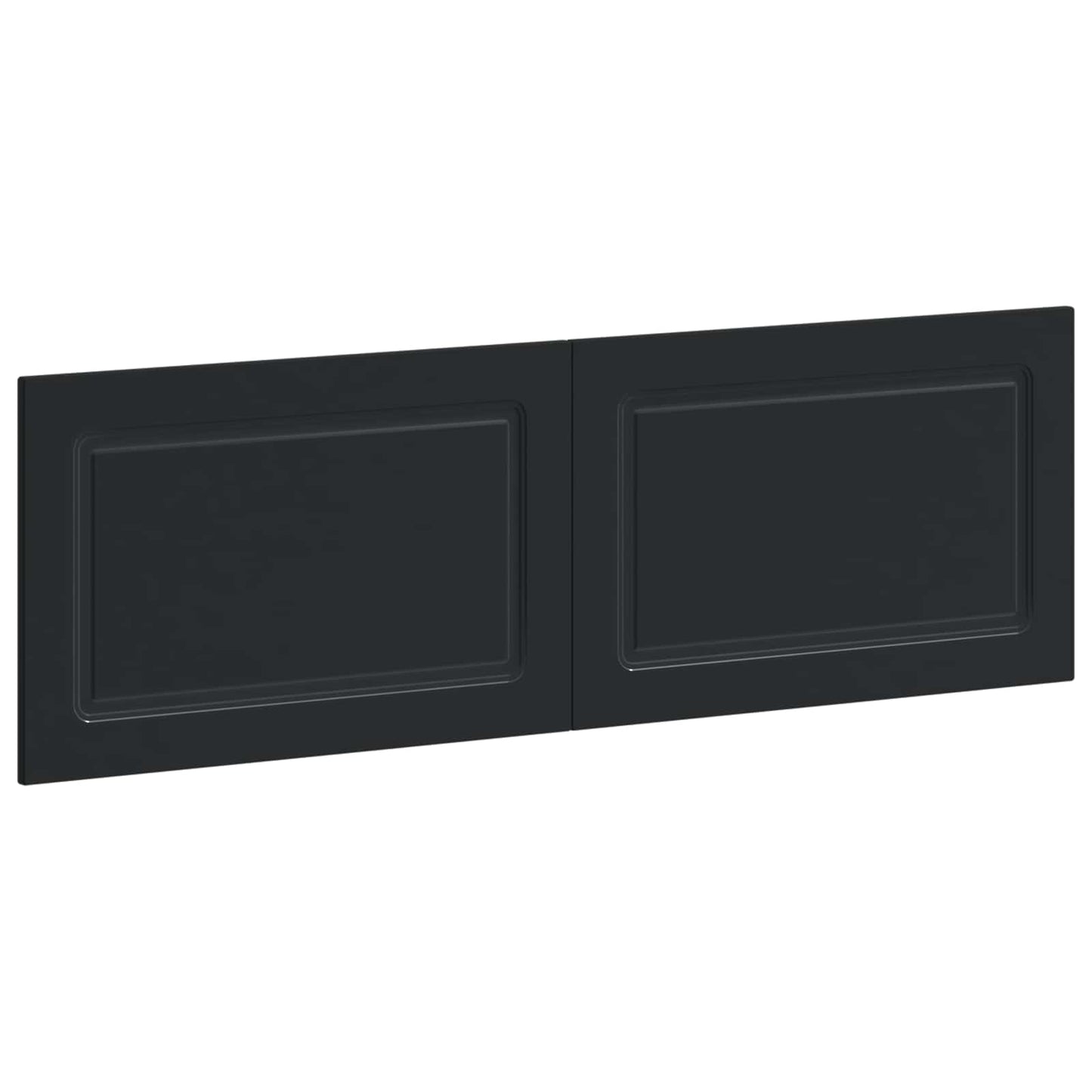 vidaXL Wall-Mounted Headboard UTRECHT Black Engineered Wood