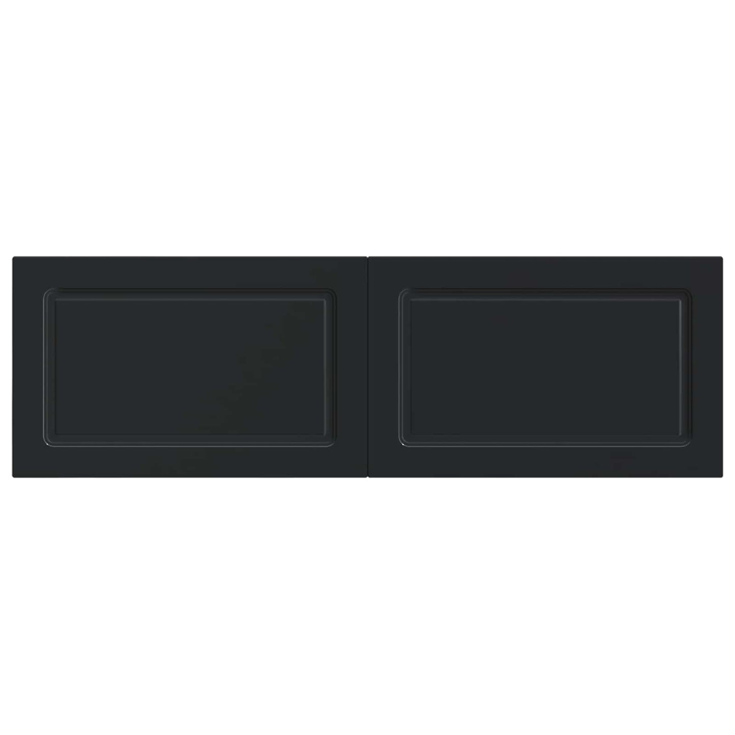 vidaXL Wall-Mounted Headboard UTRECHT Black Engineered Wood