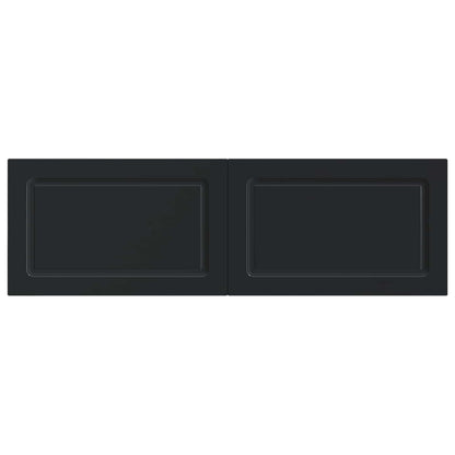 vidaXL Wall-Mounted Headboard UTRECHT Black Engineered Wood